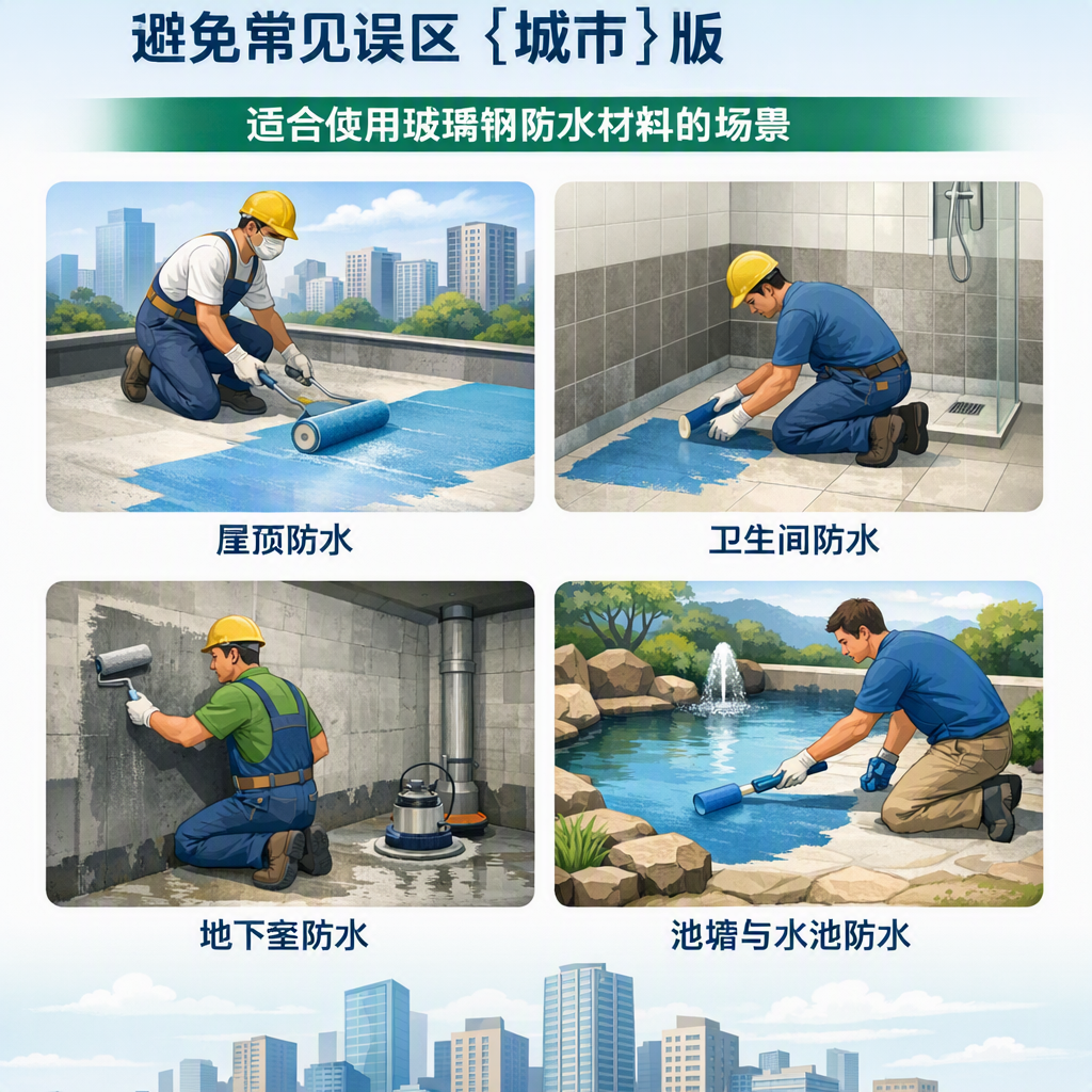 玻璃钢防水材料施工注意事项,避免常见误区 广州 版