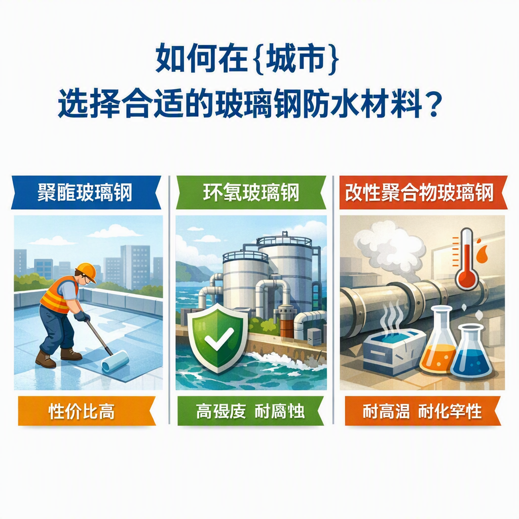 如何在广州选择合适的玻璃钢防水材料？