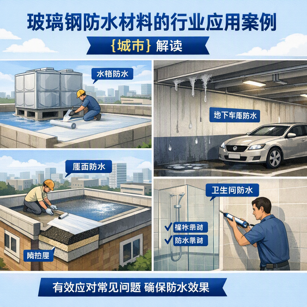 玻璃钢防水材料的行业应用案例，广州解读